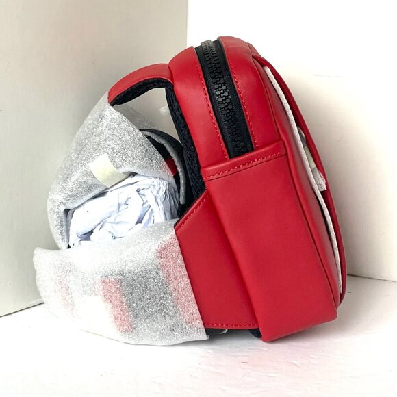 Coach Edge L Pack Mens Red Leather Small Sling Shoulder Bag CM154 ORG PKG - Picture 5 of 11